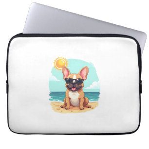 Housse Pour Ordinateur Portable Bouledogue français en vacances