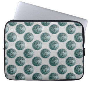 Housse Pour Ordinateur Portable Bowling Ball Leopard Turquoise