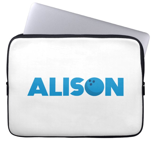 Housse Pour Ordinateur Portable Bowling d'Alison (Devant)