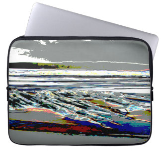 Housse Pour Ordinateur Portable Bridgewater N.S. Riser's Beach Abstract print art