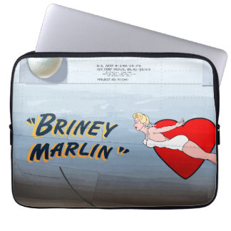 Housse Pour Ordinateur Portable Briney Marlin B-24 Nose Art (fuselage Vintage)
