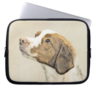 Housse Pour Ordinateur Portable Brittany Peinture - Cute Original Chien Art