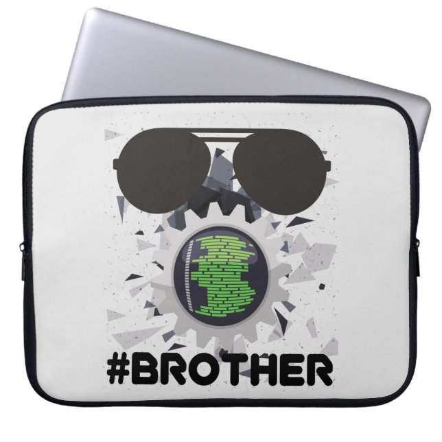 Housse Pour Ordinateur Portable Brother's watching (Devant)