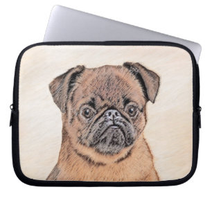 Housse Pour Ordinateur Portable Bruxelles Griffon Smooth Painting Original Chien A