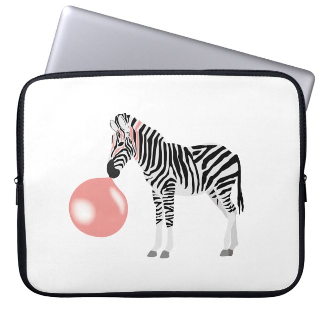 Housse Pour Ordinateur Portable Buble Gum Zebra Blowbble (Devant)