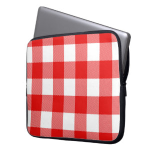 Housse Pour Ordinateur Portable Buffle rouge et blanc plaqué