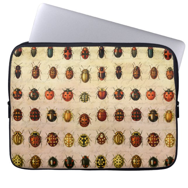 Housse Pour Ordinateur Portable Bug d'insectes coccinelle de coccinelle (Devant)