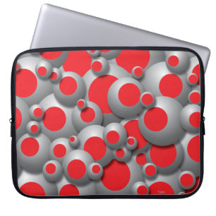 Housse Pour Ordinateur Portable Bulles bouillonnantes rouges