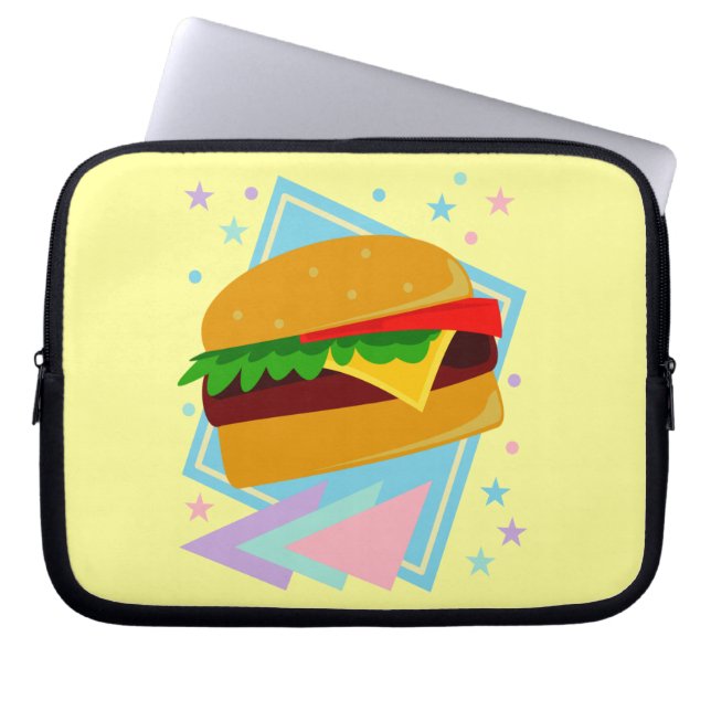 Housse Pour Ordinateur Portable Burger Mignon Délicieux (Devant)