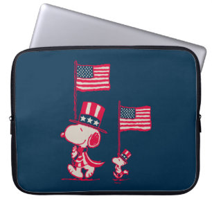 Housse Pour Ordinateur Portable cacahuètes American Summer Old Glory