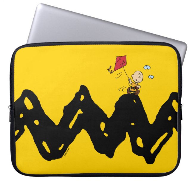 Housse Pour Ordinateur Portable cacahuètes | Charlie Brown volant Kite (Devant)
