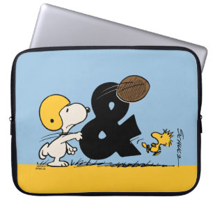 Housse Pour Ordinateur Portable cacahuètes   Football Snoopy & Woodstock