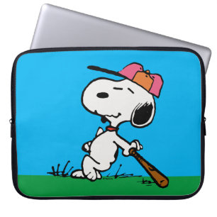 Housse Pour Ordinateur Portable cacahuètes Snoopy at Bat