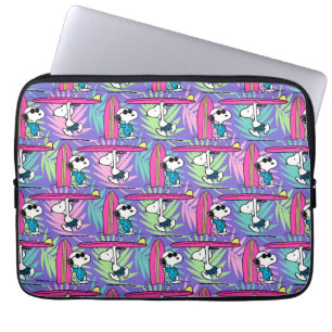 Housse Pour Ordinateur Portable cacahuètes   Snoopy Purple Surf Motif
