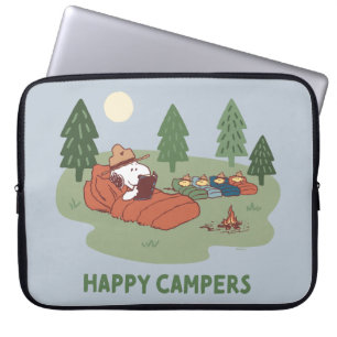 Housse Pour Ordinateur Portable cacahuètes   Snoopy & Woodstock Happy Campers