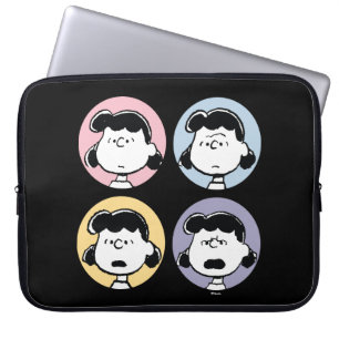 Housse Pour Ordinateur Portable cacahuètes   Visages de Lucy