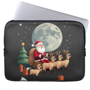 Housse Pour Ordinateur Portable Cadeaux de Noël de rennes siamois pour amateurs de