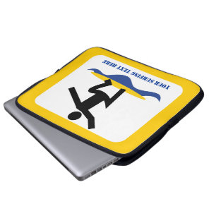 Housse Pour Ordinateur Portable Cadeaux de surf, surfer sur sa planche de surf