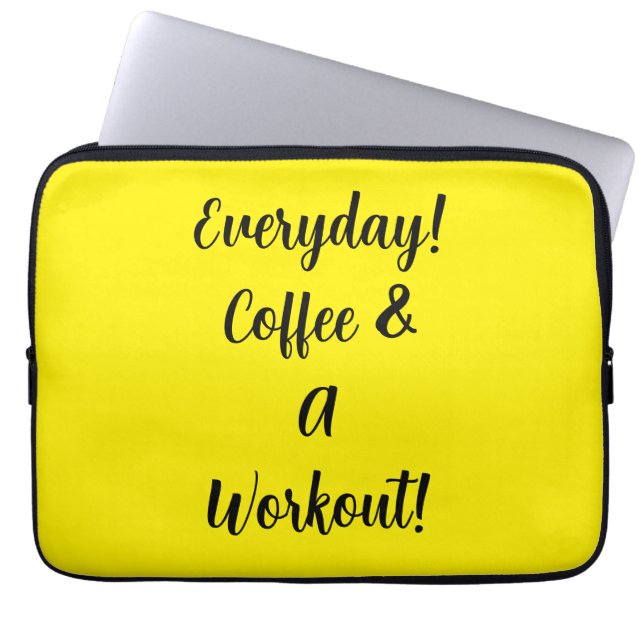 Housse Pour Ordinateur Portable Café quotidien et entraînement (Devant)