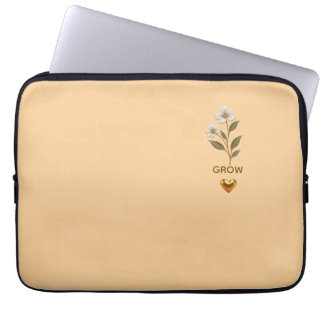 Housse Pour Ordinateur Portable Cahier Botanique Floral Élégant – Style Minimalist