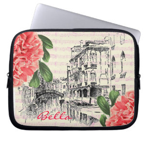 Housse Pour Ordinateur Portable Caisse d'ordinateur portable de pivoine de Bella