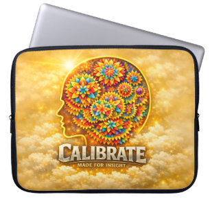 Housse Pour Ordinateur Portable CalibrateMind – Abstrait Encourageant la Puissance