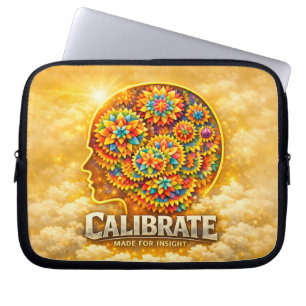Housse Pour Ordinateur Portable CalibrateMind – Abstrait Encourageant la Puissance