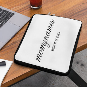 Housse Pour Ordinateur Portable Calligraphie personnalisée du nom pour la meilleur