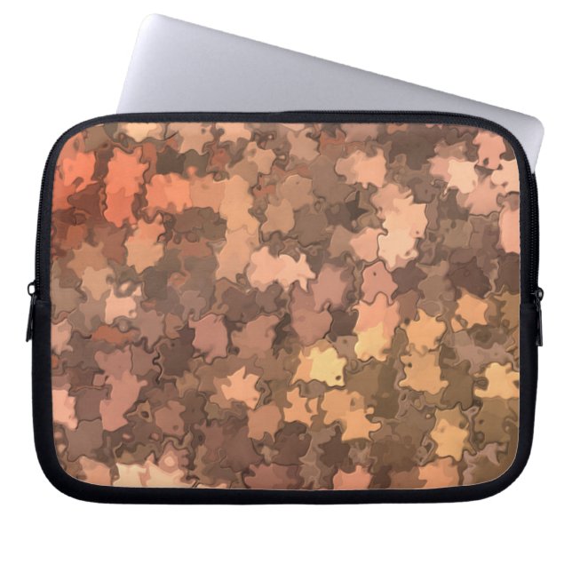 Housse Pour Ordinateur Portable Camo feuille cerise (Devant)
