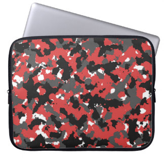 Housse Pour Ordinateur Portable Camo rouge