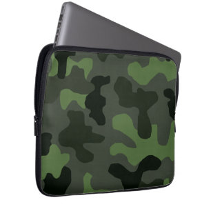 Housse Pour Ordinateur Portable camouflage gris vert foncé no.14 imprimer