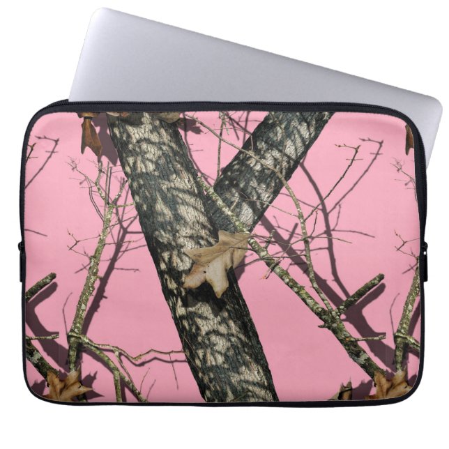 Housse Pour Ordinateur Portable Camouflage rose (Devant)