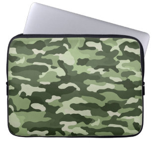 Housse Pour Ordinateur Portable Camouflage vert
