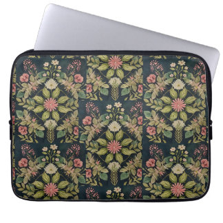 Housse Pour Ordinateur Portable campagne folklorique damassée