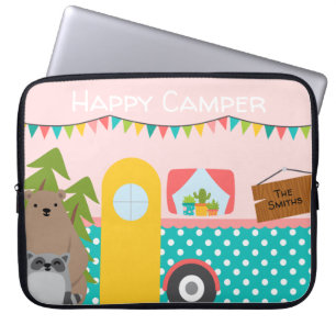 Housse Pour Ordinateur Portable Camper coloré et heureux