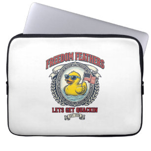 Housse Pour Ordinateur Portable Canard de la liberté humour patriotique vintage