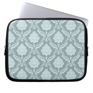 Housse Pour Ordinateur Portable Canard Motif Damassé Rococo Bleu Oeuf de Teal