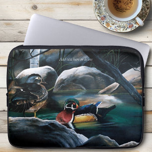 Housse Pour Ordinateur Portable Canards branchés Étang de reproduction Faune Color