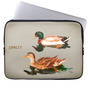 Housse Pour Ordinateur Portable Canards colverts. Loyauté