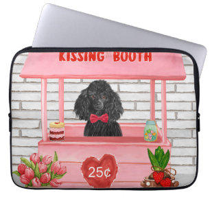 Housse Pour Ordinateur Portable caniche Chien Valentine's Day Kissing Booth