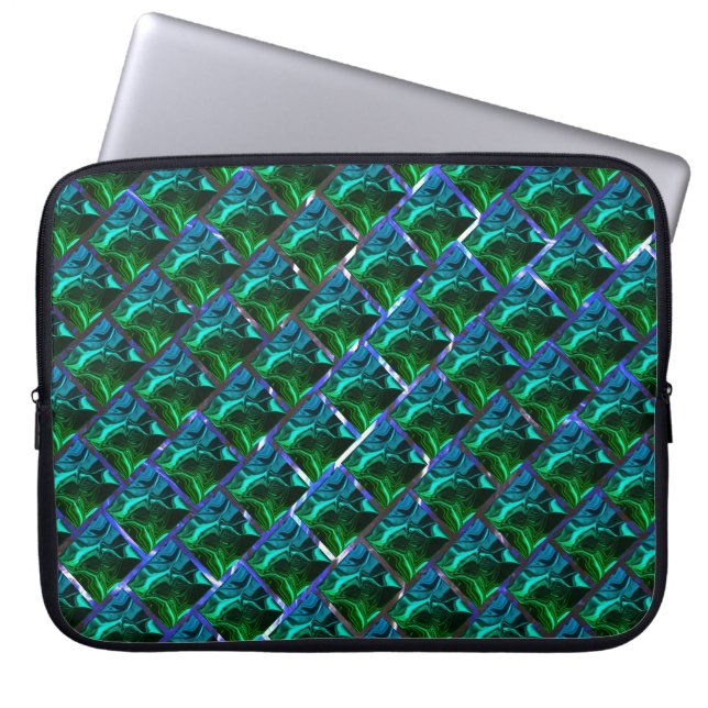 Housse Pour Ordinateur Portable Capa de Laptop, verde sob grade niquelada ? (Devant)