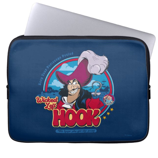 Housse Pour Ordinateur Portable Capitaine Hook | Crochet gauche (Devant)