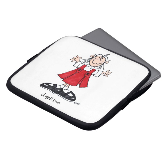 HOUSSE POUR ORDINATEUR PORTABLE CAPOT SUPÉRIEUR DE RECOUVREMENT D'AMOUR D'ABIGAÏL (Devant haut)