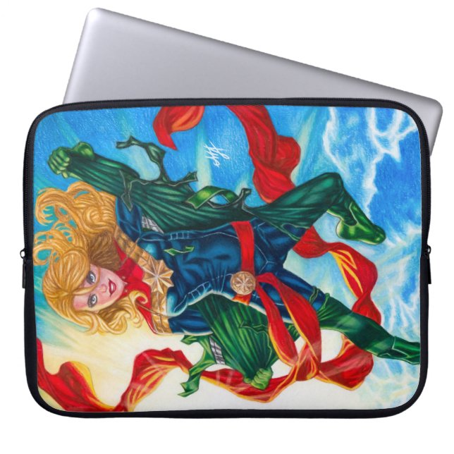 Housse Pour Ordinateur Portable Captain Marvel ~ Carol Danvers (Devant)