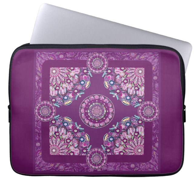 Housse Pour Ordinateur Portable Cardinal Red Rosace (Devant)