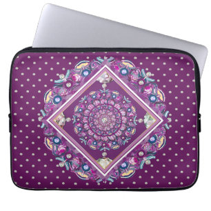 Housse Pour Ordinateur Portable Cardinal Red Rosace