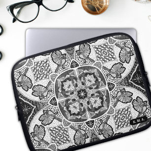 Housse Pour Ordinateur Portable Cardinaux d'hiver Mandala