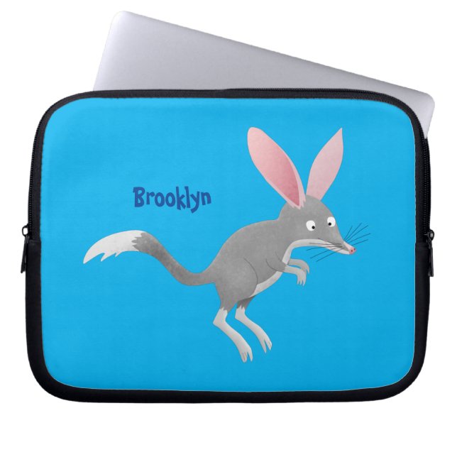 Housse Pour Ordinateur Portable Caricature de bilby australien très heureuse (Devant)