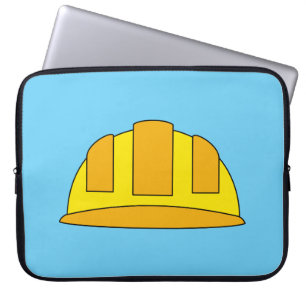 Housse Pour Ordinateur Portable Caricature de Casquette dur jaune