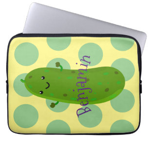 Housse Pour Ordinateur Portable Caricature de cornichon joyeux